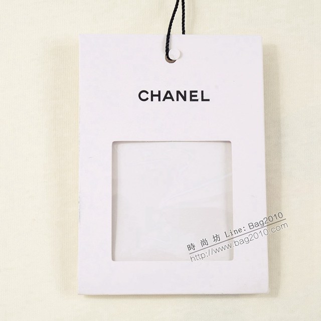 Chanel專門店香奈兒2023SS新款老佛爺印花T恤 男女同款 tzy2973
